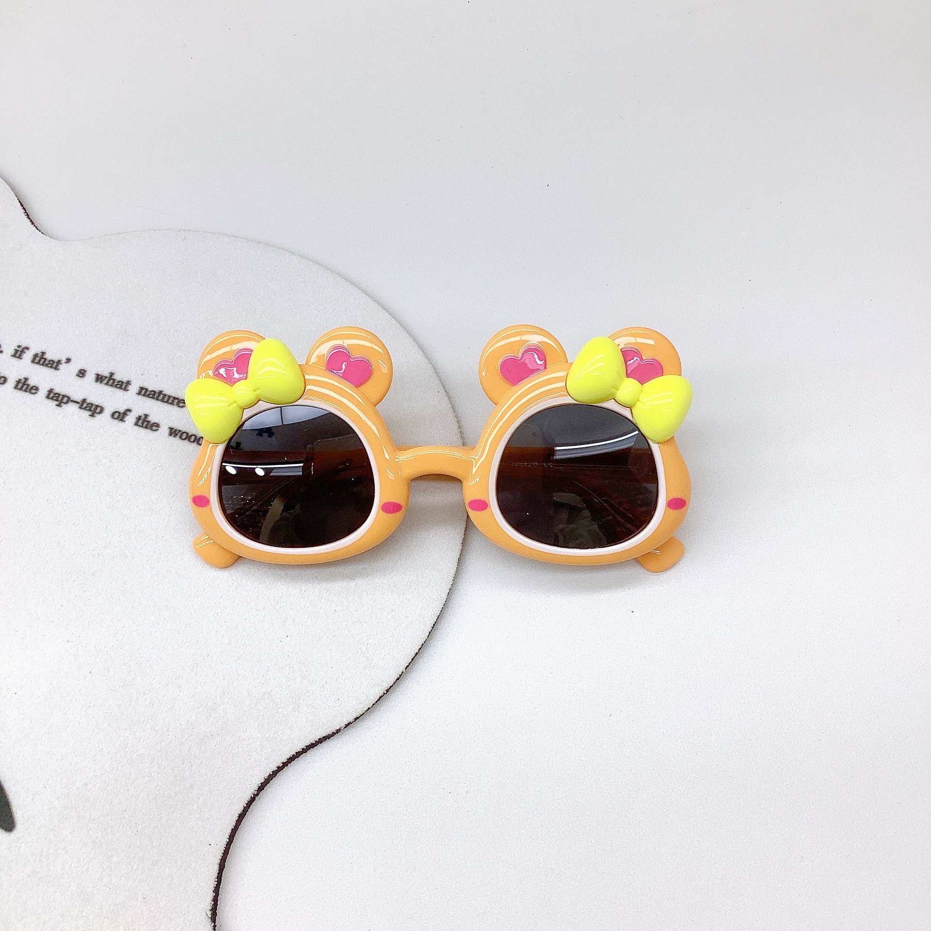 Fashion Kids Sunglasses Silicone Polarized Sun Protection Uv Protection Cute Ears Girls Sunglasses Sun Protection Boy's Eyes