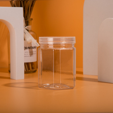 透明pet塑料瓶异形瓶糖果罐糖果零食罐 广口食品级包装塑料食品罐