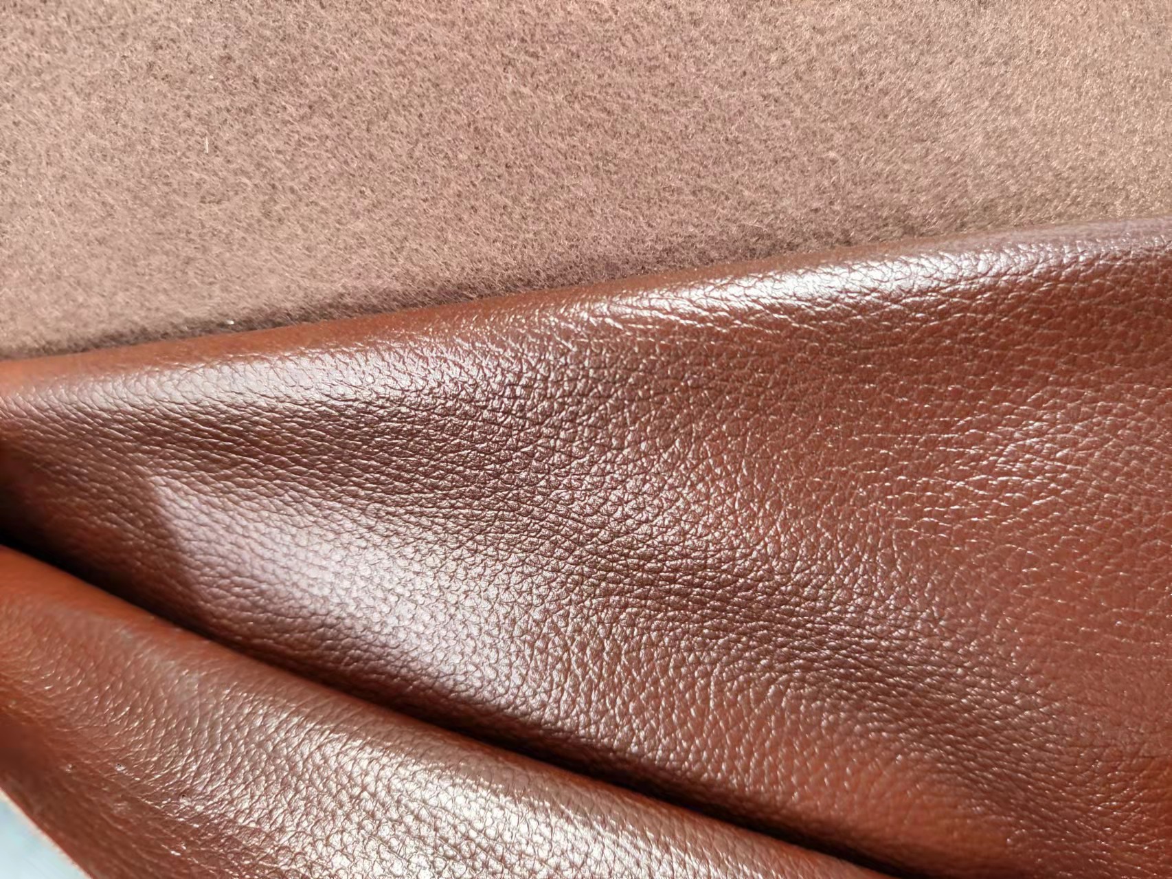 xf891双色油皮 复古水波纹 手袋箱包 皮具收纳 沙发 人造仿皮面料