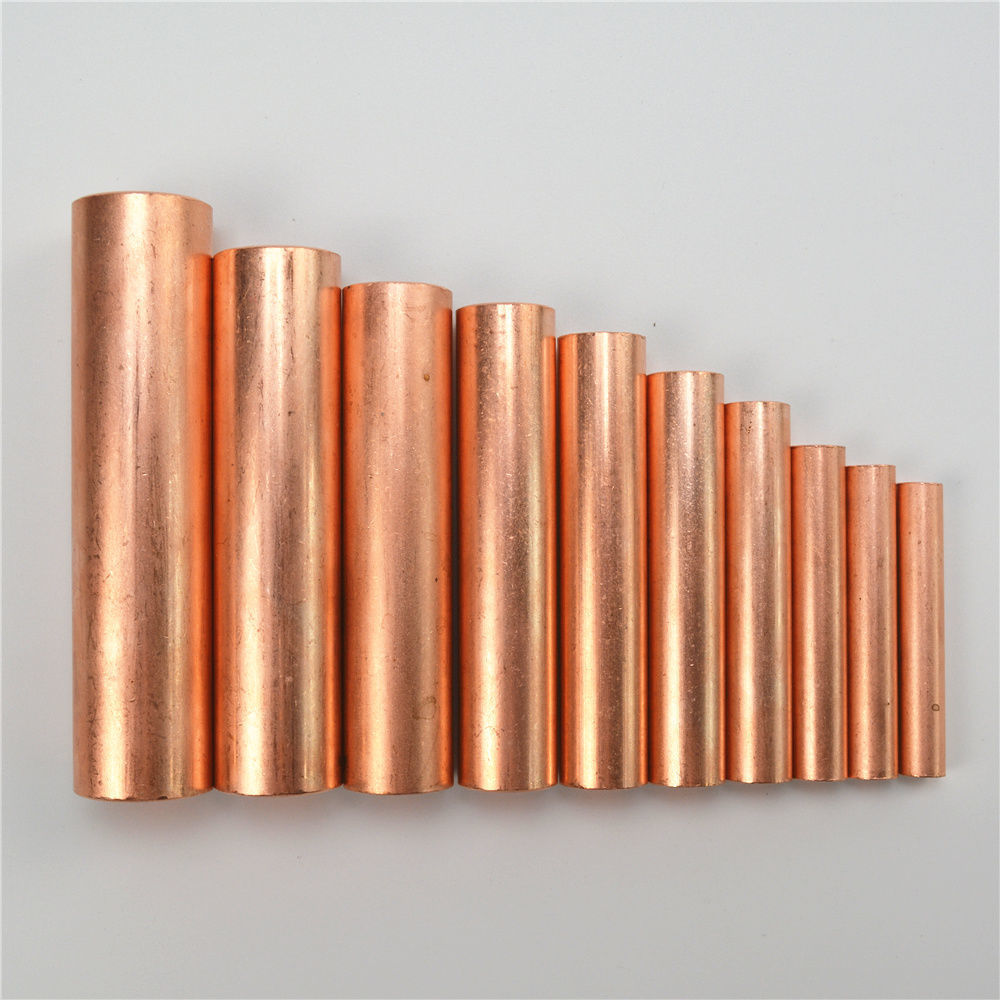 gt小铜管纯铜空心电缆连接管快速中间对接头配件接线铜管压接端子