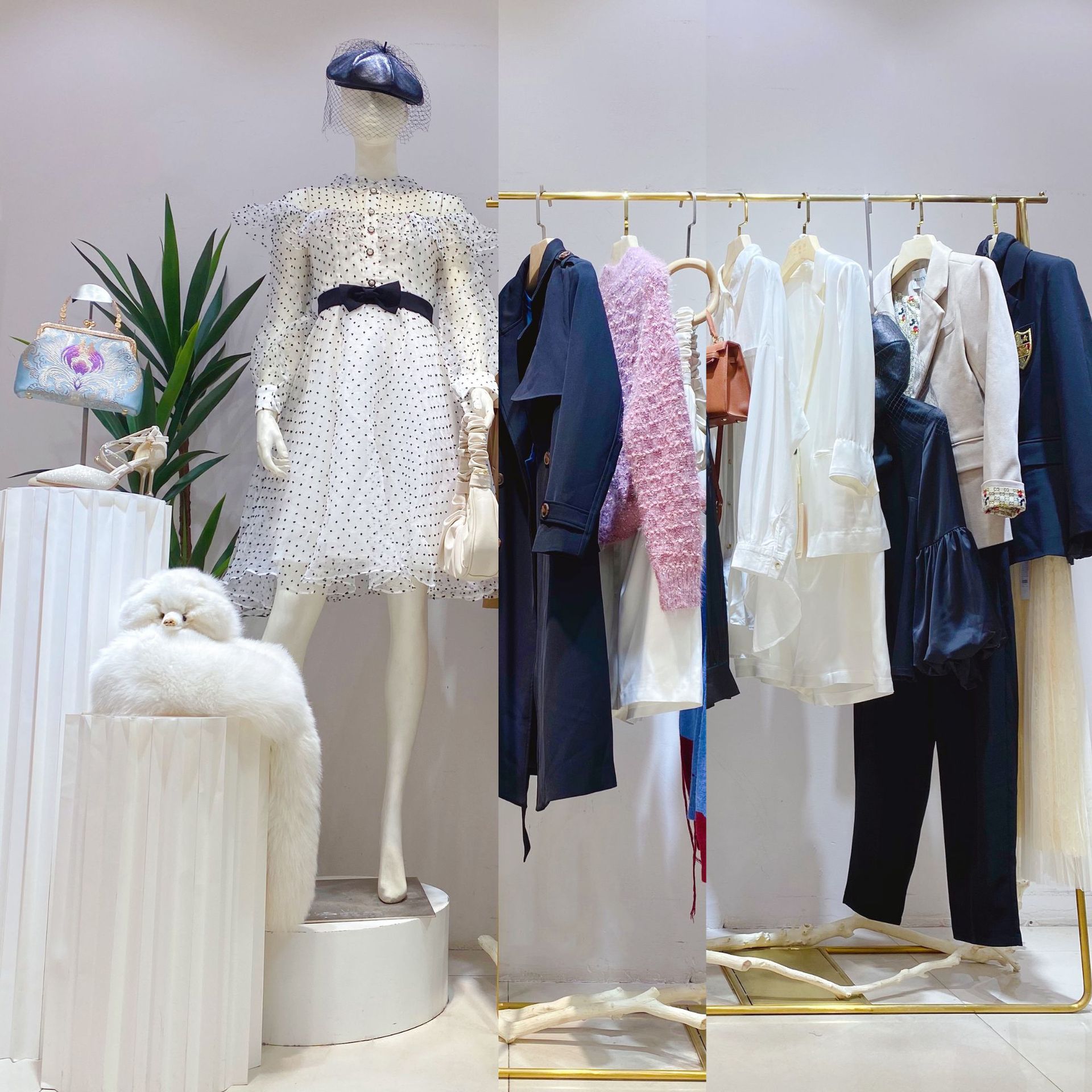 乐町新款品牌折扣女装实体店播批发 拉夏贝尔 广州十三行女装档口