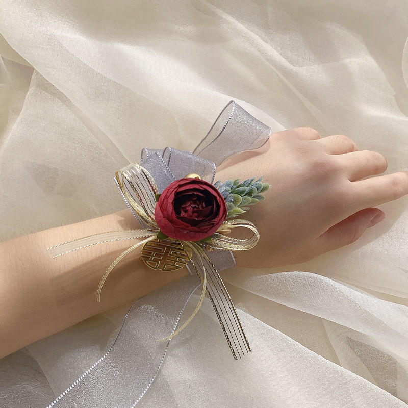 手腕花 伴娘新娘韩式结婚礼物唯美森系姐妹姐妹手花儿童手环花