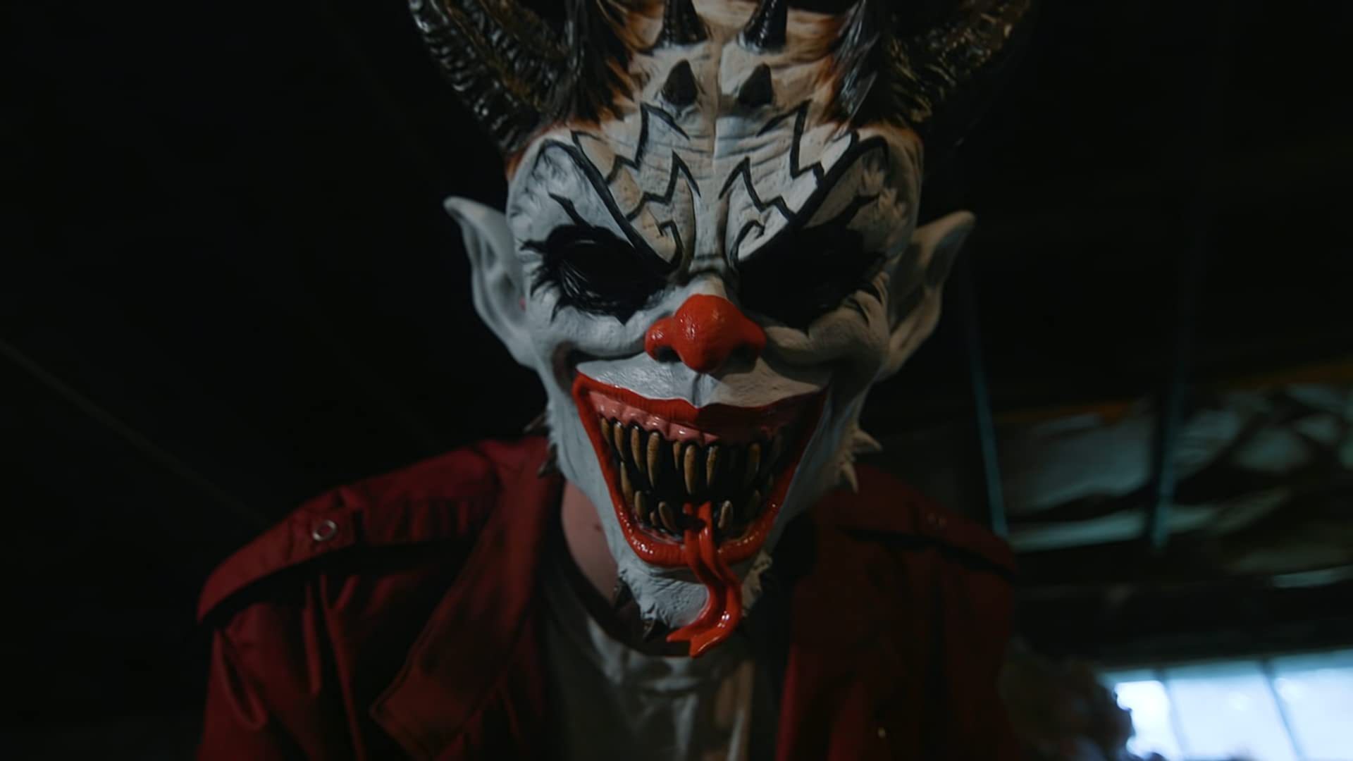 亚马逊热销款恐怖恶魔小丑面具 cosplay吸血鬼万圣节派对装扮道具