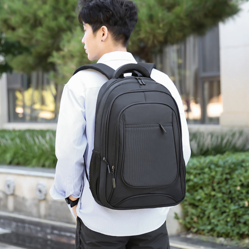 New Large Size Casual Large-Capacity Backpack Business Backpack Men's Casual Computer Bag Spot Logo