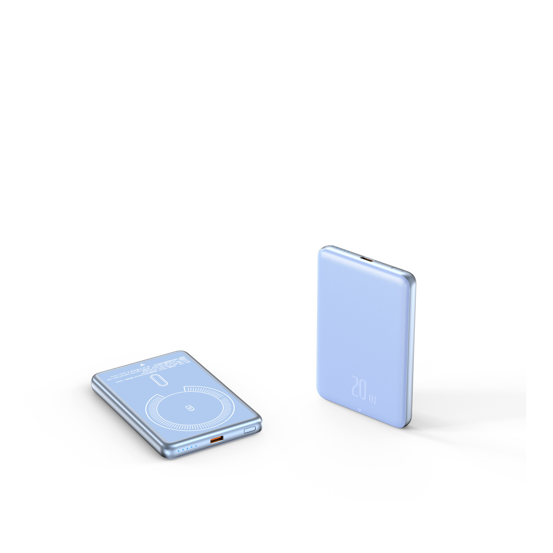 magsafe磁吸式充电宝5000毫安超薄便捷无线快充迷你移动电源批发