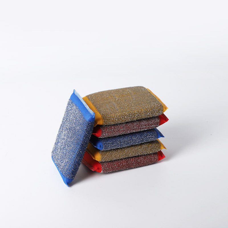 不锈钢海绵擦去污除垢钢丝布厨房洗锅擦锅神器清洁布钢丝球百洁布