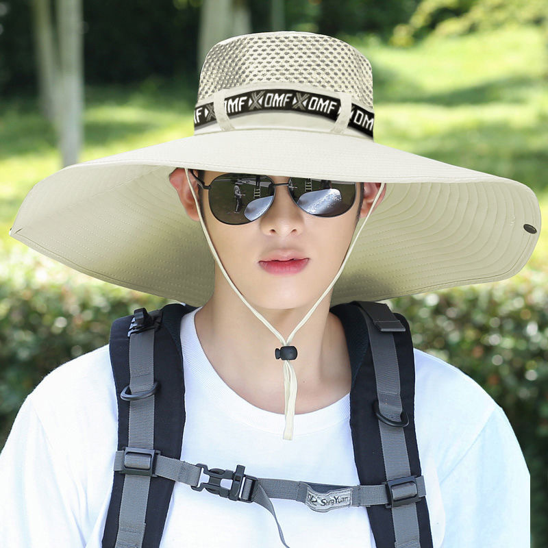 Bucket Hat Men's Spring and Summer Hat Outdoor Mountaineering Sun Hat New Foldable Sun Hat Men's Fishing Hat Wholesale