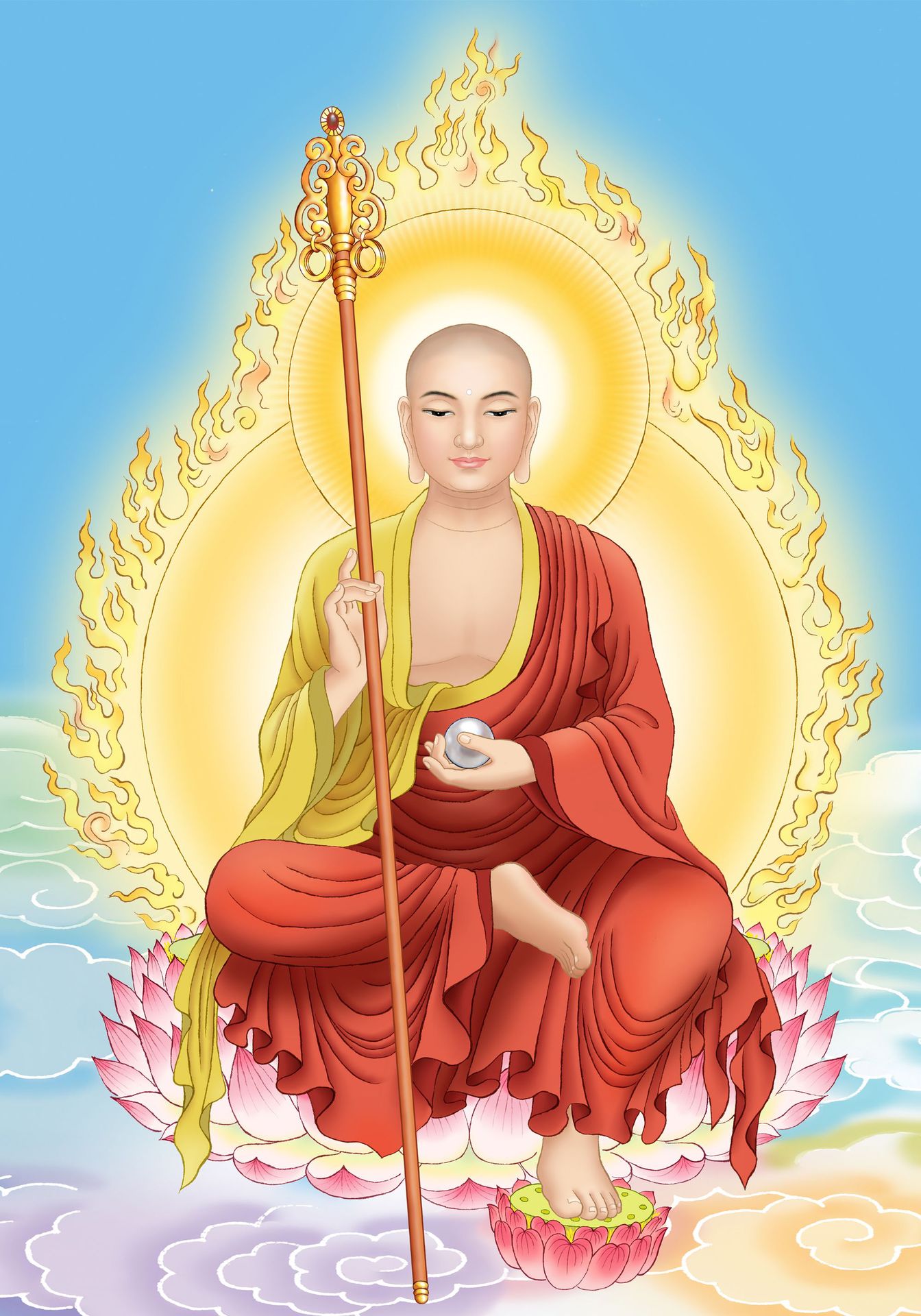 源头厂家十字绣满绣自己绣地藏菩萨莲花台十字绣diy