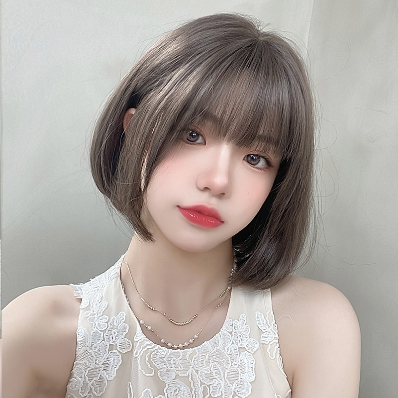 假发女短发日系网红时尚bobo假发套学生头短直发整顶头套厂家直销