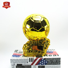 守门员足球奖杯FIFA世界杯球迷用品现货刻字电镀树脂摆件跨境热销