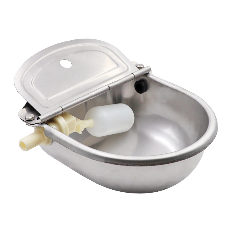 不锈钢牛用饮水碗牛自动饮水器牛饮水槽喂水器驴马羊用喝水碗畜牧