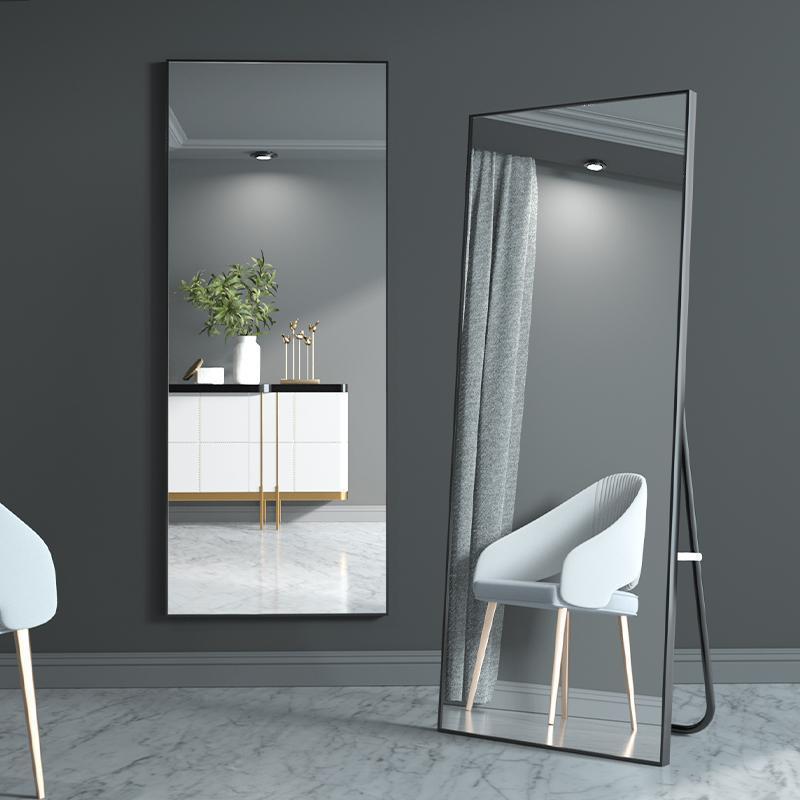 Full-Length Mirror Mirror Body Dressing Mirror Home Standing Floor Mirror Student Dormitory Girl Bedroom Three-Dimensional Wall Hanging