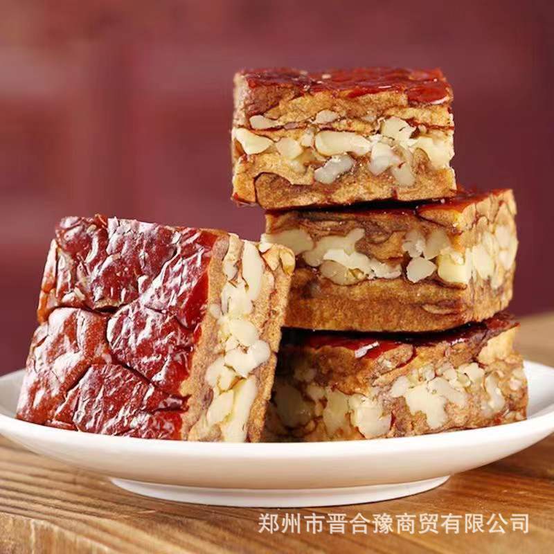 新疆枣仁派红枣夹核桃糕无核夹心红枣休闲零食独立包装10斤/15斤
