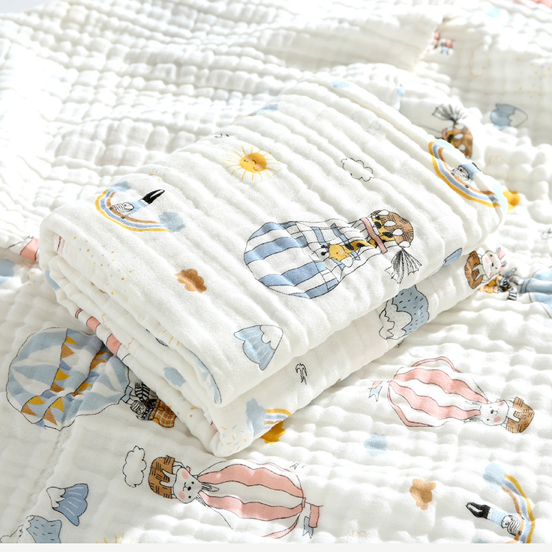 Baby's Bath Towel Children's Cotton Six-Layer Gauze Children's Quilts Newborn Baby Towel Quilt Autumn Comforter Baby's Bath Towel