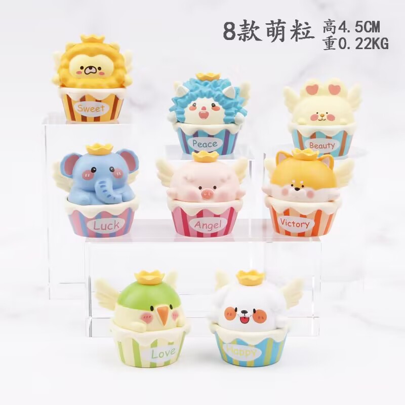 Genuine Cartoon Creative Fashion Play 6 Sheep Tuo Handmade Toy Doll Blind Box Decoration Model Decorative Toys