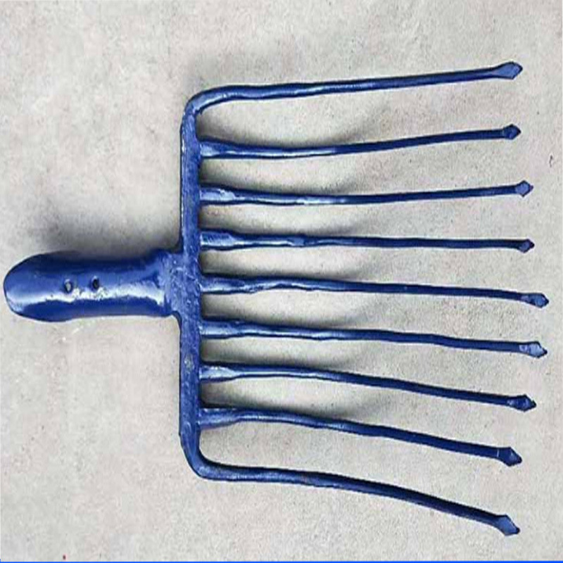 现货供应九齿钢叉铁路维护工具 硬度高九股钢叉一体成型多股钢叉