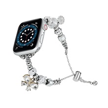 复古适用苹果手表applewatch65金属表带潘多拉串珠iwatch78se手链