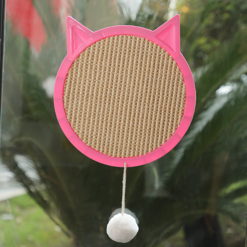 Modern Simple Cat Scratch Board Wear-Resistant Non-Chip Sisal Scratch-Resistant Cat Suction Cup Scratching Board Toy Pet Supplies