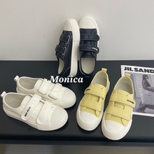 Monica2025厚底小白鞋女魔术贴板鞋女百搭休闲运动鞋5222-38