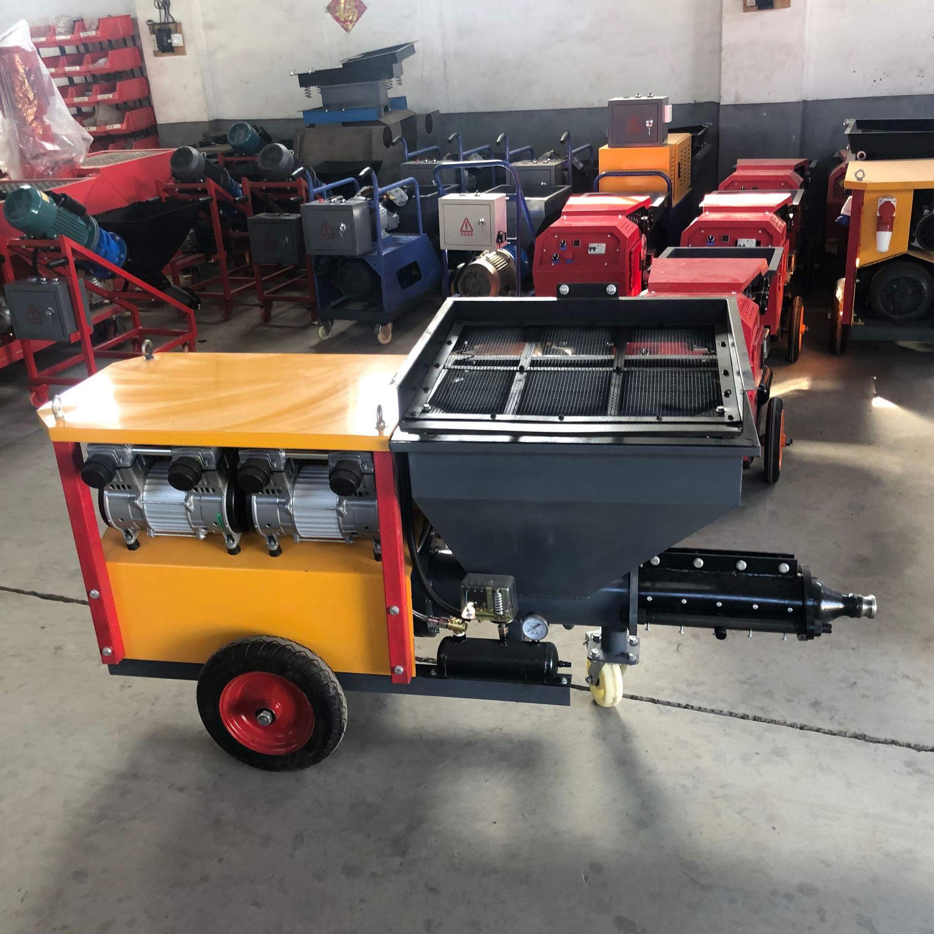 711砂浆喷涂机小型水泥电动腻子石膏粉墙机建筑内外墙水泥喷浆机