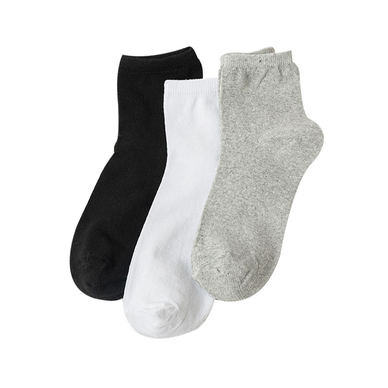 Autumn and Winter Socks Men's Mid-Calf Length and Knee High Socks Casual Business Black White Gray Mid-Calf Length Men's Socks Gift Socks Shoes Store Gift Socks