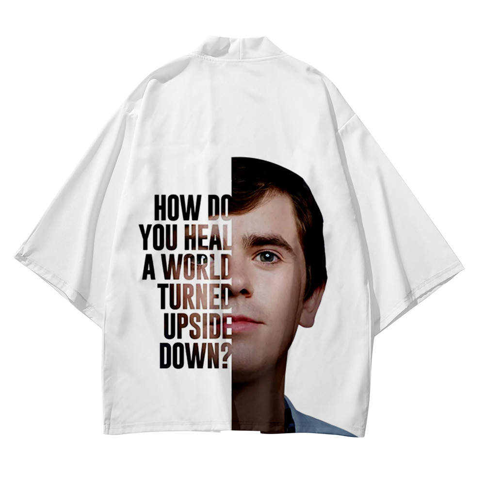 2021秋冬新款 海默肖恩 欧美潮流羽织和服数码印花 支持定制