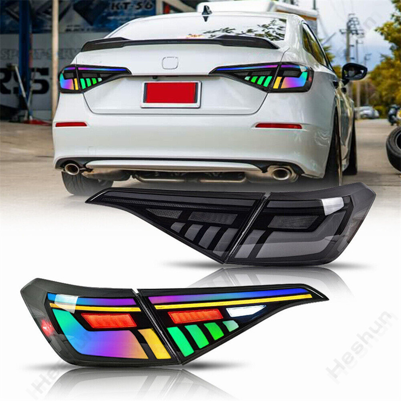 行车灯刹车灯倒车灯适用于2022本田思域11代rgb款 led尾灯总成新