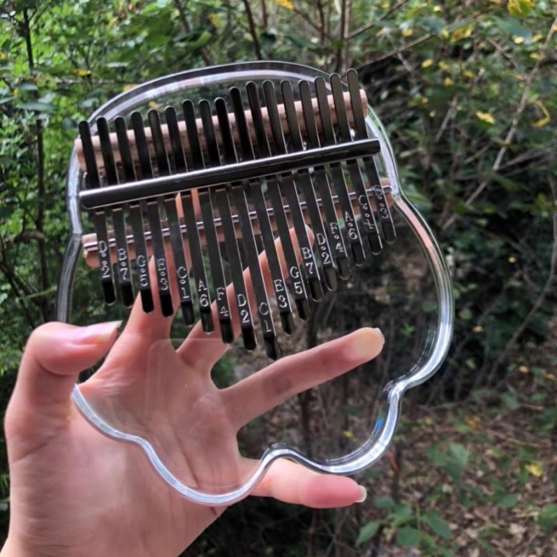 拇指卡林巴琴透明水晶手指琴21音电箱17音五指琴乐器小型手指钢琴