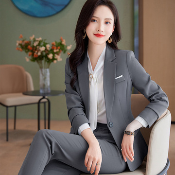 长袖大学生面试职业装时尚西服西装气质外套正装女套装正装工作服