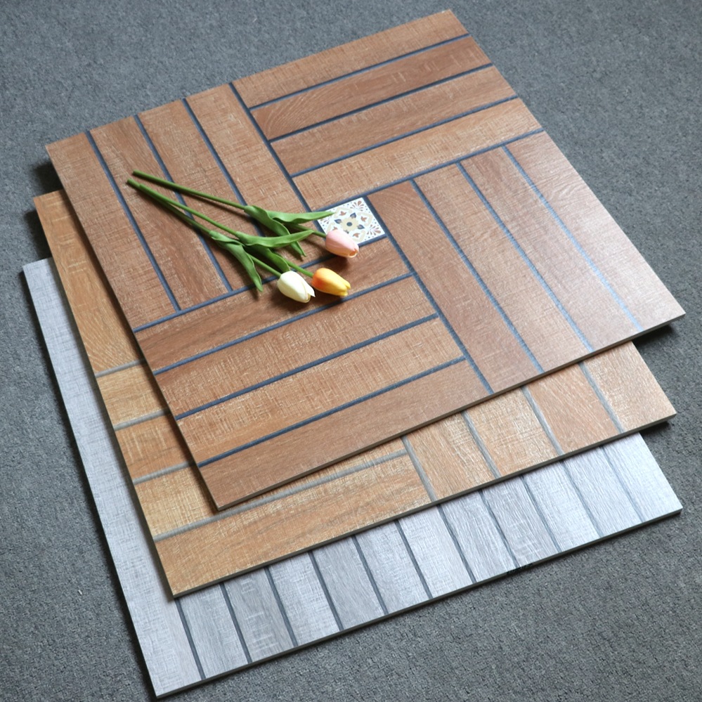 庭院室外防滑防冻露台花园地砖600x600仿木地板瓷砖木纹仿古墙砖