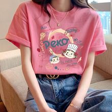 100%纯棉短袖T恤女夏季韩版2024年新款ins潮小众设计感高街