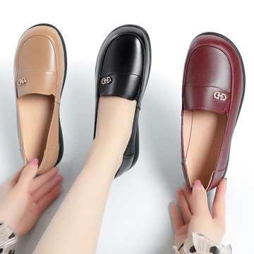 23秋季新款女单皮鞋乐福鞋软底软面驾车郊游zx2365大码43