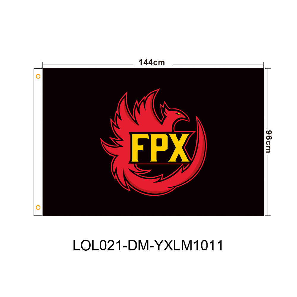edg 英雄联盟战队挂旗队旗网吧气氛装饰旗帜lol比赛应援旗子批发
