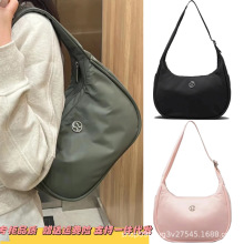 新款LululemonMini Shoulder Bag4L瑜伽单肩手提牛角饺子腋下包女