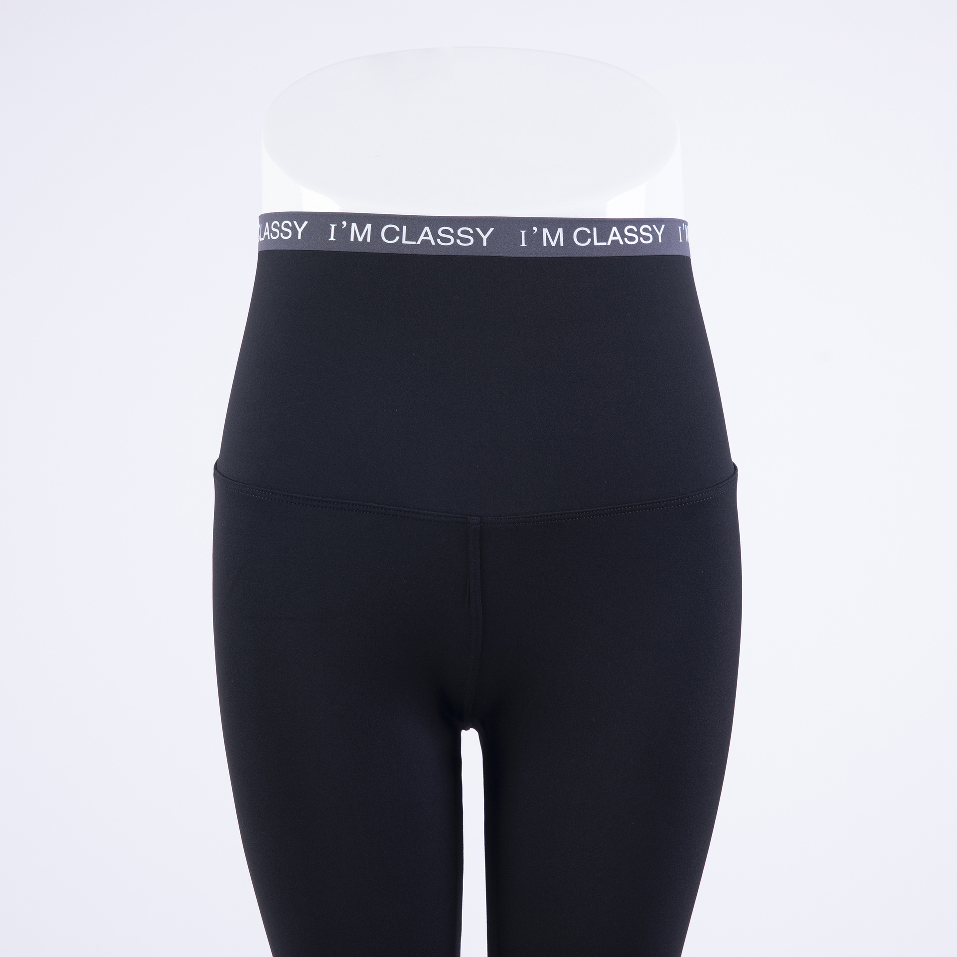 春秋新款收腹紧身翘臀字母腰裤光滑鲨鱼裤瑜伽运动打底裤外穿女