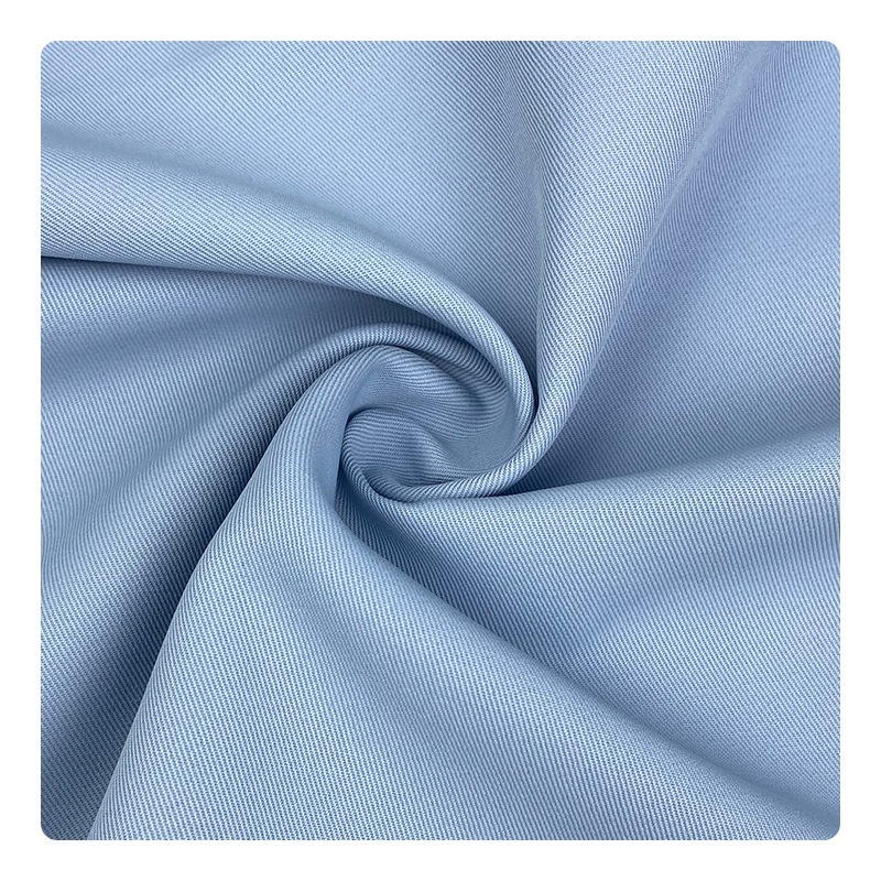 现货 涤纶斜纹梭织面料 春秋米兰斜防水215g垂感小西装裤料面料