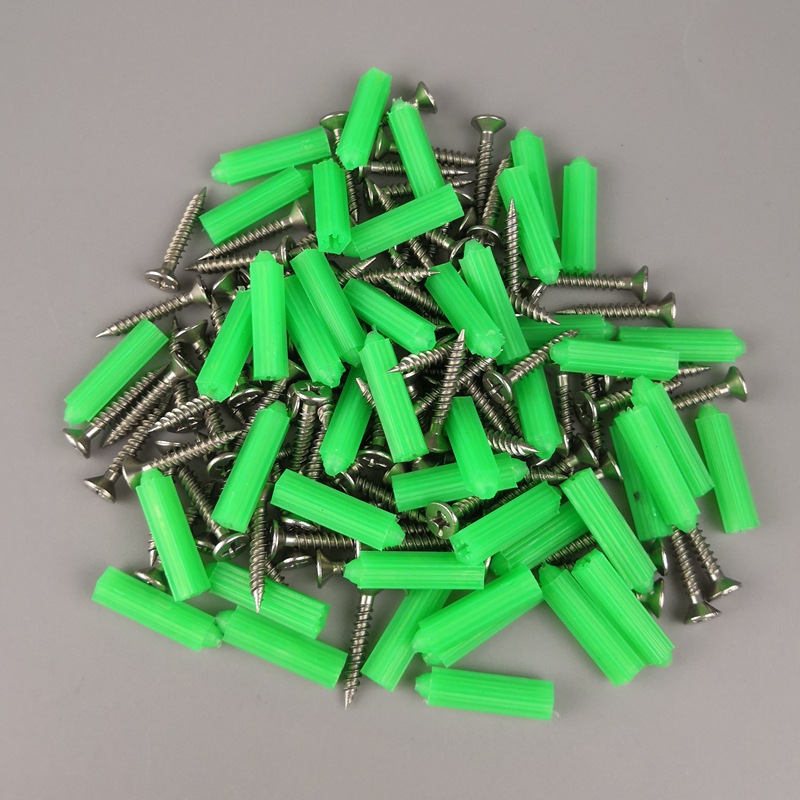绿色6号膨胀管6mm 6厘膨胀管 涨塞胀塞m6墙塞胶塞胶栓胶粒 螺丝