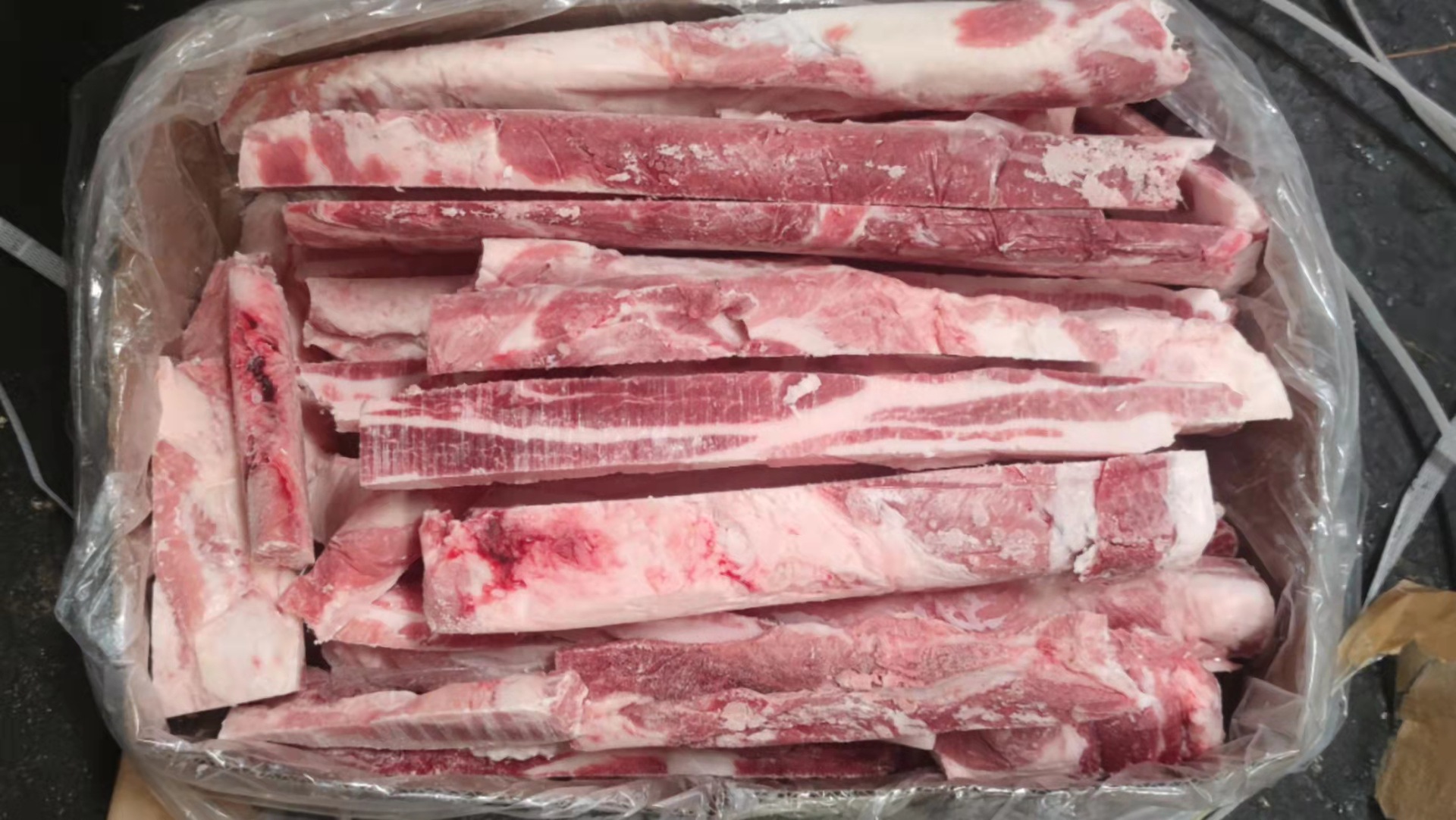 主营产品:猪肉类;冻五花猪肉;五花肉块;五花肉片;五花肉丝;瘦五花肉