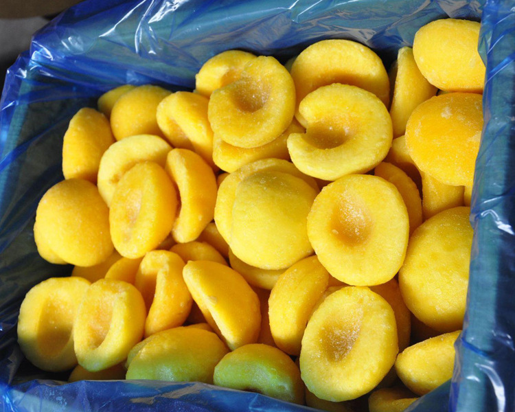 批发速冻新鲜水果 冷冻黄桃瓣黄金冠 罐头饮品烘培果汁原料