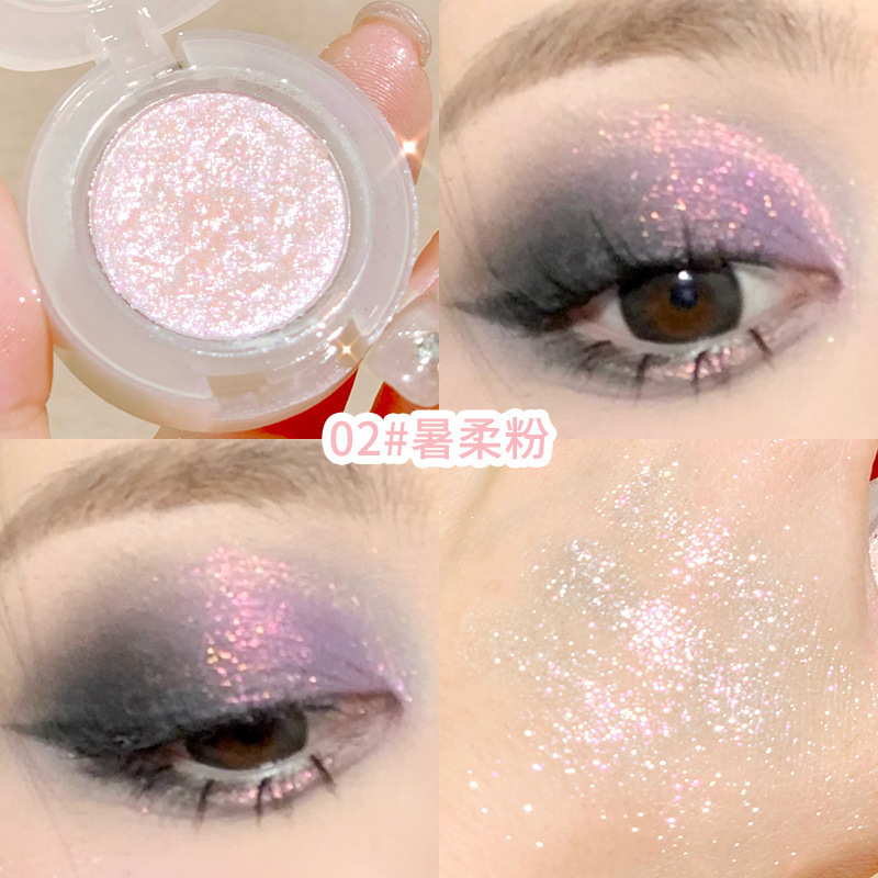 Xixi Bulb Plan Monochrome Eyeshadow Ins Earth Pearlescent Nude Makeup Beginner Long-Lasting Cheap Not Smudge Eye Shadow