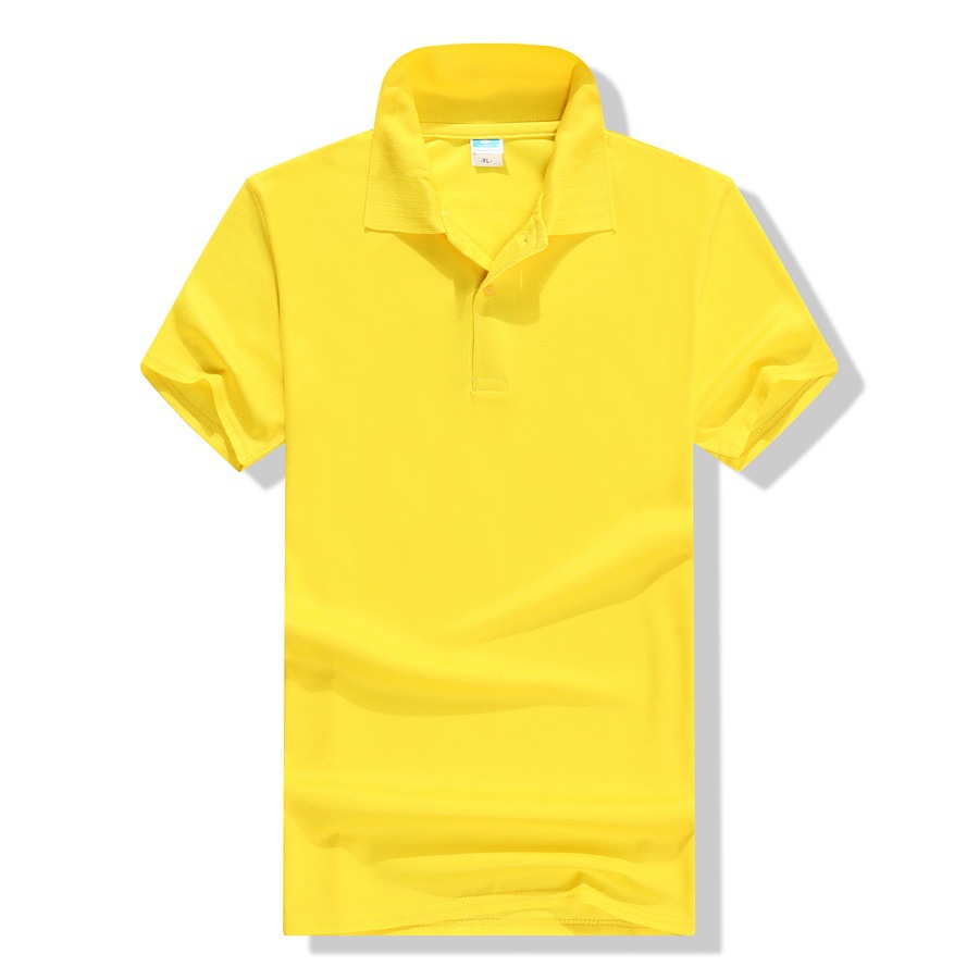 Polo Shirt Customized Advertising T-shirt Solid Color Polo Collar Short-Sleeved T-shirt Corporate Activity Group Work Clothes Printed Logo