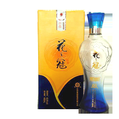 厂家授权菏泽特产花冠冠群芳白酒428度五粮花之冠1瓶包邮价