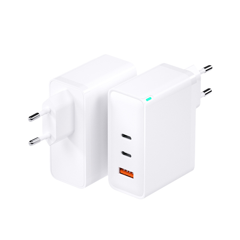 Gan100w Gallium Nitride Charger PD Fast Charge Charging Plug Multi-Port USB Charger 2c1a 100W Charging Plug