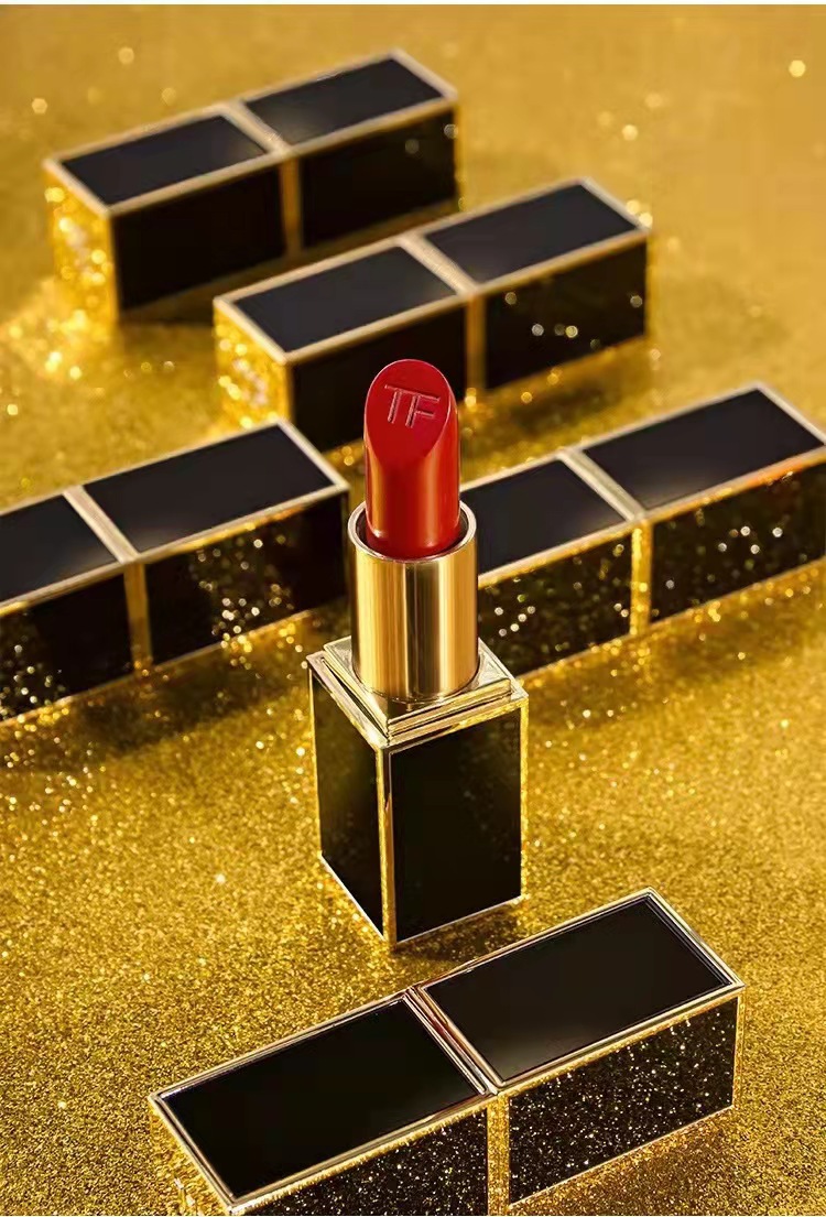 正品tf黑管16哑光奶油显白奶茶80细管限定口红唇膏白管苦桃100/16