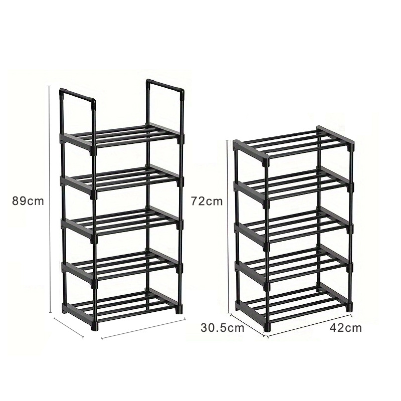 亚马逊专供书架式提手款单排8层10层鞋架阳台客厅卧室收纳置物架