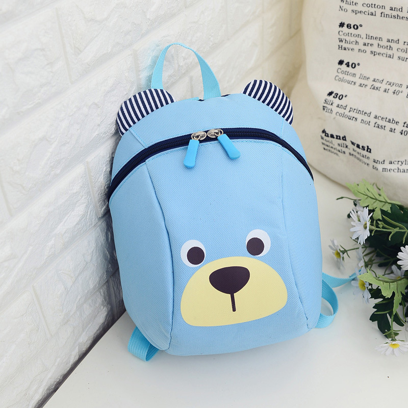 Cute Children's Backpack Cartoon Anti-Lost Backpack Boys and Girls Schoolbag Outdoor Bear Schoolbag Nylon Bag