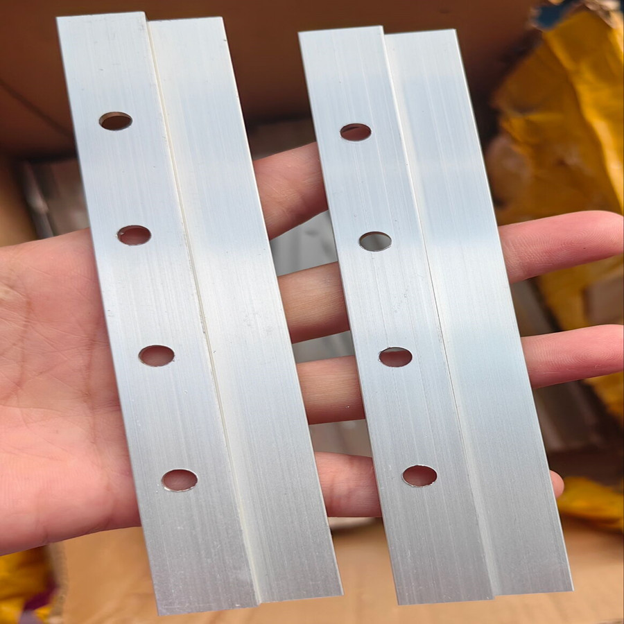 z型铝合金智能镜框镜柜挂件加厚子母背挂件固定件挂板件亚银胚料