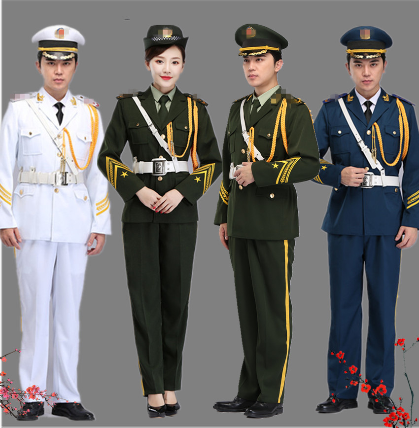 鼓乐队服装护卫国旗礼服升旗手仪仗队管乐队升旗仪式演出服装男女