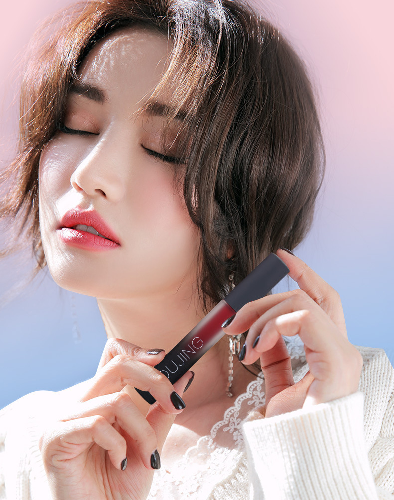 koujing寇静唇釉不沾杯防 水不易脱色保湿滋润唇液口红学生款