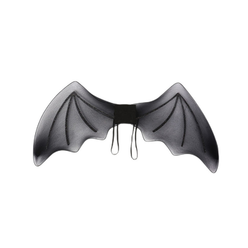 Zilin Cross-Border Amazon Halloween Party Performance Props Cos Demon Wings Black Silk Screen Bat Wings